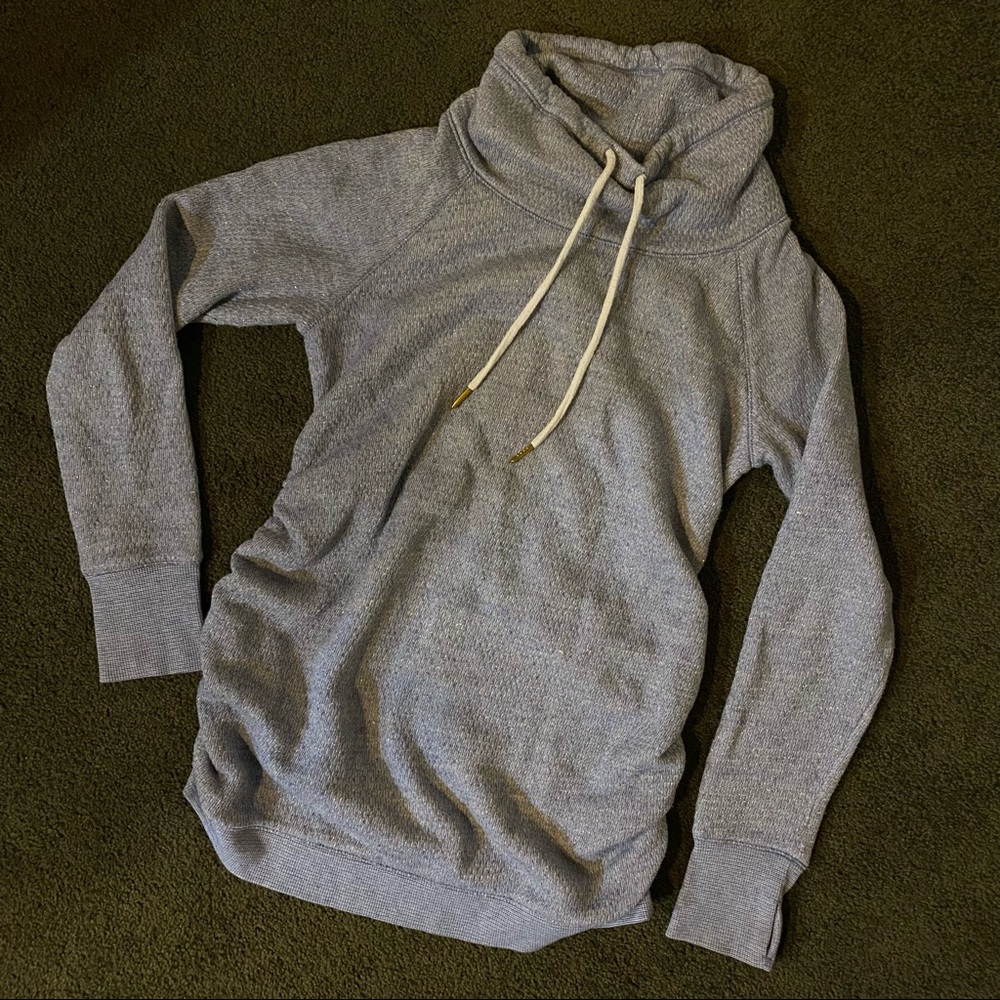 Light blue textured long sweater